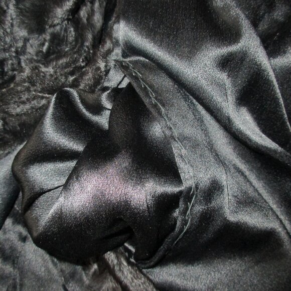 Vintage 1940's Black Broadtail-Persian Lamb Fur Stole Cape - Picture 14 of 15